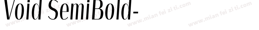 Void SemiBold字体转换